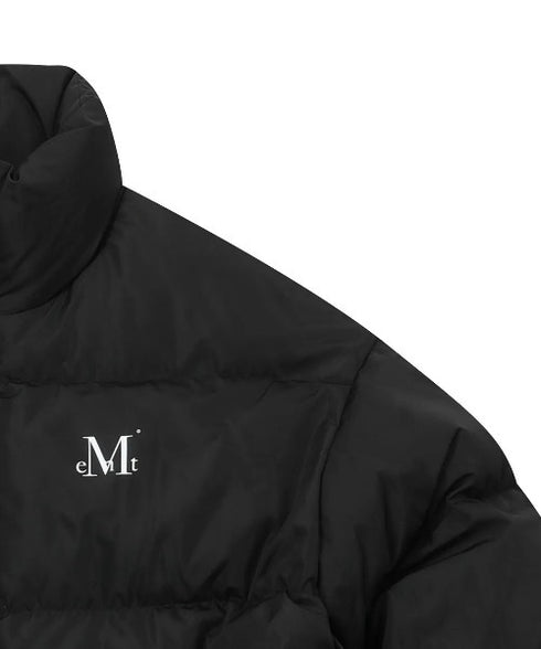 MUCENT(ムセント)/中綿 ジップアップ スタンドカラー ハイネック ダウンジャケット/Hep High Neck Signature Wellon Padding | AT2254047 | ブラック