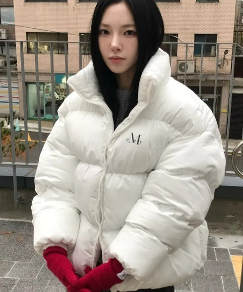 MUCENT(ムセント)/中綿 ジップアップ スタンドカラー ハイネック ダウンジャケット/Hep High Neck Signature Wellon Padding | AT2254047 | ホワイト