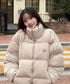 MUCENT(ムセント)/中綿 ジップアップ スタンドカラー ハイネック ダウンジャケット/Hep High Neck Signature Wellon Padding | AT2254047 | ベージュ