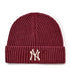 MLB KOREA(エムエルビーコリア)/ヴィンテージ ロゴ ダメージ ビーニー ニット帽/Vintage basic mid beanie | AT5254049 | ワインレッド