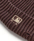 MLB KOREA(エムエルビーコリア)/ヴィンテージ ロゴ ダメージ ビーニー ニット帽/Vintage basic mid beanie | AT5254049 | ブラウン