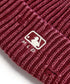 MLB KOREA(エムエルビーコリア)/ヴィンテージ ロゴ ダメージ ビーニー ニット帽/Vintage basic mid beanie | AT5254049 | ワインレッド