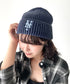 MLB KOREA(エムエルビーコリア)/ヴィンテージ ロゴ ダメージ ビーニー ニット帽/Vintage basic mid beanie | AT5254049 | ネイビー