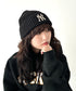 MLB KOREA(エムエルビーコリア)/ヴィンテージ ロゴ ダメージ ビーニー ニット帽/Vintage basic mid beanie | AT5254049 | ブラック