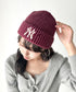 MLB KOREA(エムエルビーコリア)/ヴィンテージ ロゴ ダメージ ビーニー ニット帽/Vintage basic mid beanie | AT5254049 | ワインレッド
