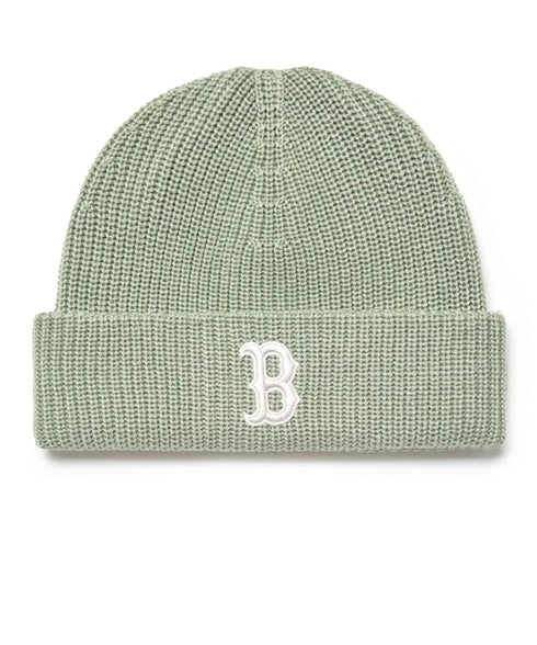 MLB KOREA(エムエルビーコリア)/ロゴ刺繍ビーニー ニット帽/New jelly mid-binnie | AT5254050 | グリーン