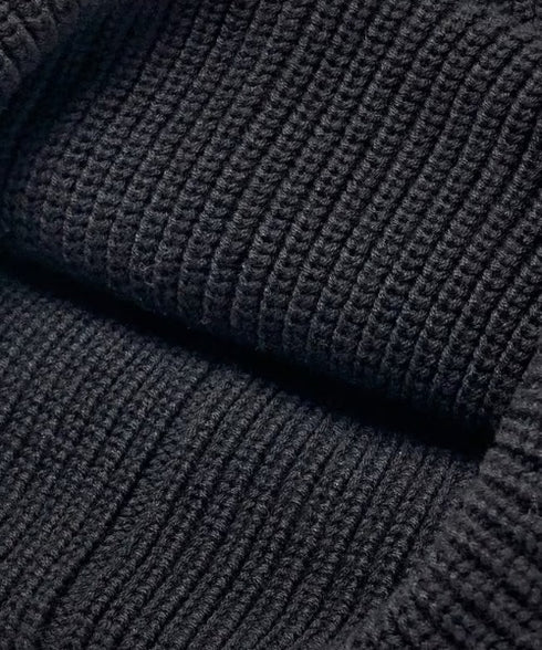 MLB KOREA(エムエルビーコリア)/ロゴ刺繍ビーニー ニット帽/New jelly mid-binnie | AT5254050 | ブラック