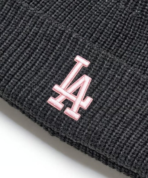 MLB KOREA(エムエルビーコリア)/ロゴ刺繍ビーニー ニット帽/New jelly mid-binnie | AT5254050 | チャコールグレー