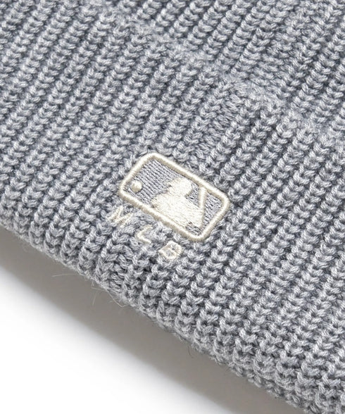 MLB KOREA(エムエルビーコリア)/ロゴ刺繍ビーニー ニット帽/New jelly mid-binnie | AT5254050 | グレー