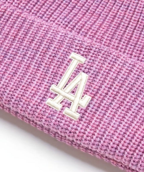 MLB KOREA(エムエルビーコリア)/ロゴ刺繍ビーニー ニット帽/New jelly mid-binnie | AT5254050 | ピンク