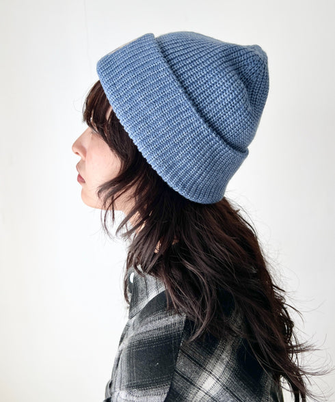 MLB KOREA(エムエルビーコリア)/ロゴ刺繍ビーニー ニット帽/New jelly mid-binnie | AT5254050 | ブルー