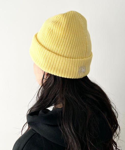 MLB KOREA(エムエルビーコリア)/ロゴ刺繍ビーニー ニット帽/New jelly mid-binnie | AT5254050 | イエロー
