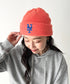 MLB KOREA(エムエルビーコリア)/ロゴ刺繍ビーニー ニット帽/New jelly mid-binnie | AT5254050 | オレンジ