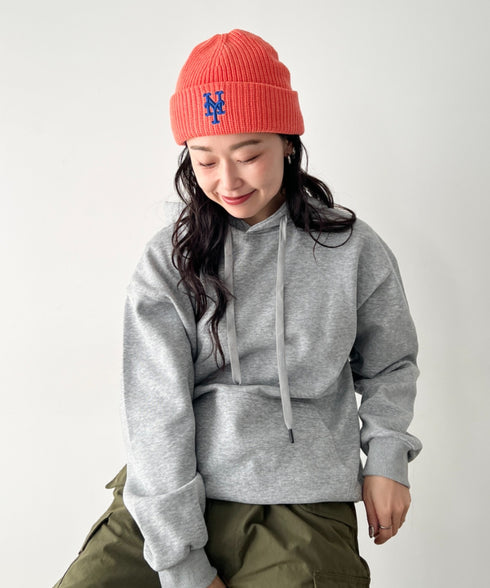 MLB KOREA(エムエルビーコリア)/ロゴ刺繍ビーニー ニット帽/New jelly mid-binnie | AT5254050 | オレンジ