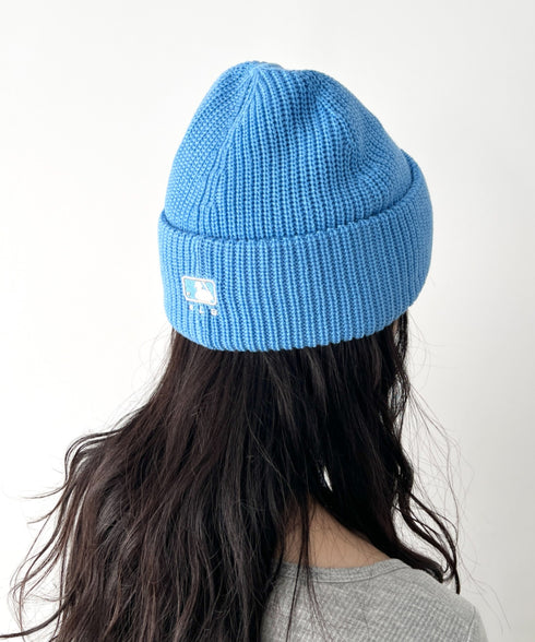 MLB KOREA(エムエルビーコリア)/ロゴ刺繍ビーニー ニット帽/New jelly mid-binnie | AT5254050 | ブルー系その他