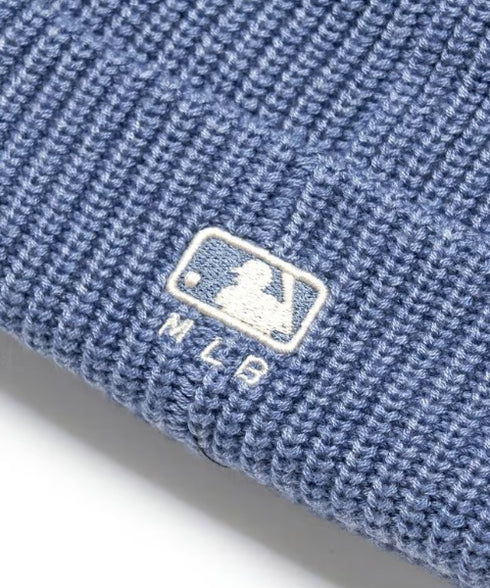 MLB KOREA(エムエルビーコリア)/ロゴ刺繍ビーニー ニット帽/New jelly mid-binnie | AT5254050 | ブルー