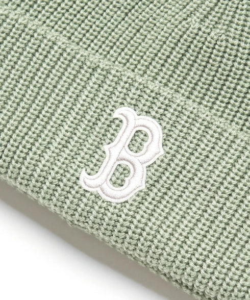 MLB KOREA(エムエルビーコリア)/ロゴ刺繍ビーニー ニット帽/New jelly mid-binnie | AT5254050 | グリーン