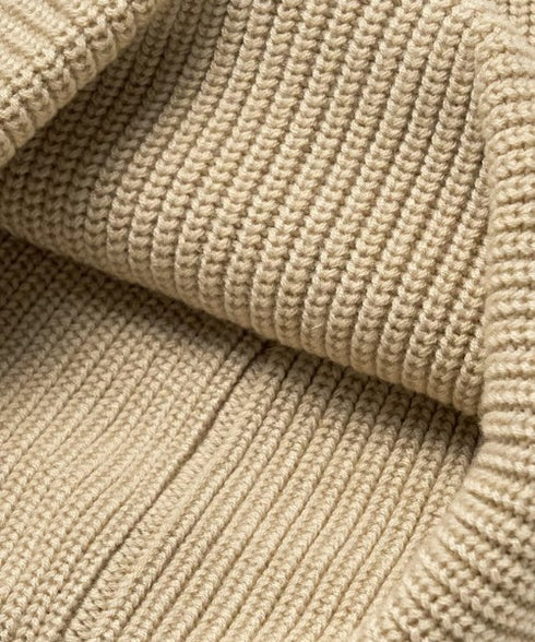 MLB KOREA(エムエルビーコリア)/ロゴ刺繍ビーニー ニット帽/New jelly mid-binnie | AT5254050 | ベージュ