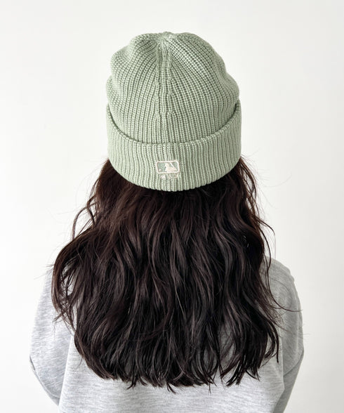 MLB KOREA(エムエルビーコリア)/ロゴ刺繍ビーニー ニット帽/New jelly mid-binnie | AT5254050 | グリーン