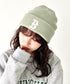 MLB KOREA(エムエルビーコリア)/ロゴ刺繍ビーニー ニット帽/New jelly mid-binnie | AT5254050 | グリーン