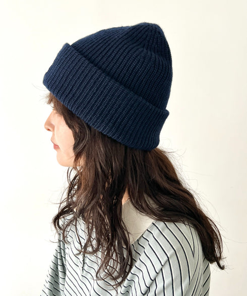 MLB KOREA(エムエルビーコリア)/ロゴ刺繍ビーニー ニット帽/New jelly mid-binnie | AT5254050 | ネイビー
