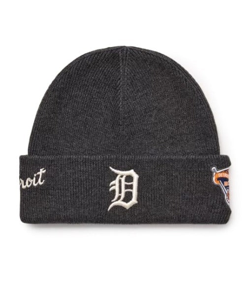 MLB KOREA(エムエルビーコリア)/ロゴパッチ ワッペン ビーニー ニット帽/Patch beanie | AT5254051 | チャコールグレー