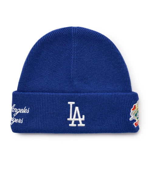 MLB KOREA(エムエルビーコリア)/ロゴパッチ ワッペン ビーニー ニット帽/Patch beanie | AT5254051 | ブルー
