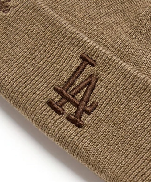 MLB KOREA(エムエルビーコリア)/ロゴパッチ ワッペン ビーニー ニット帽/Patch beanie | AT5254051 | ベージュ