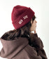 MLB KOREA(エムエルビーコリア)/ロゴパッチ ワッペン ビーニー ニット帽/Patch beanie | AT5254051 | ワインレッド