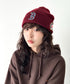 MLB KOREA(エムエルビーコリア)/ロゴパッチ ワッペン ビーニー ニット帽/Patch beanie | AT5254051 | ワインレッド