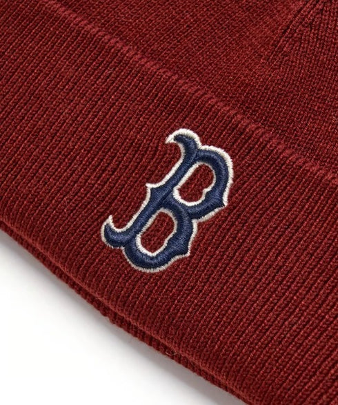 MLB KOREA(エムエルビーコリア)/ロゴパッチ ワッペン ビーニー ニット帽/Patch beanie | AT5254051 | ワインレッド