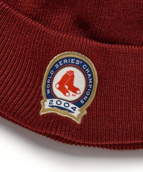 MLB KOREA(エムエルビーコリア)/ロゴパッチ ワッペン ビーニー ニット帽/Patch beanie | AT5254051 | ワインレッド