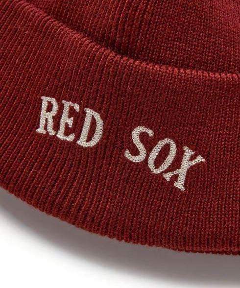 MLB KOREA(エムエルビーコリア)/ロゴパッチ ワッペン ビーニー ニット帽/Patch beanie | AT5254051 | ワインレッド