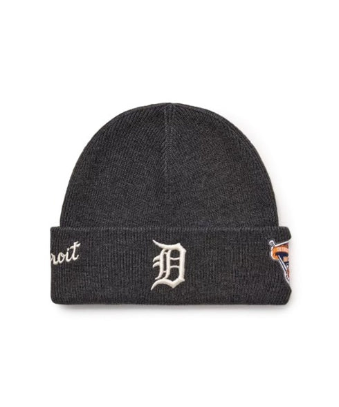 MLB KOREA(エムエルビーコリア)/ロゴパッチ ワッペン ビーニー ニット帽/Patch beanie | AT5254051 | チャコールグレー