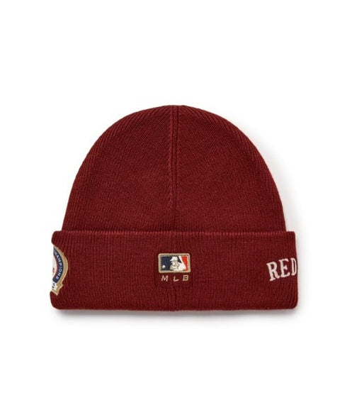 MLB KOREA(エムエルビーコリア)/ロゴパッチ ワッペン ビーニー ニット帽/Patch beanie | AT5254051 | ワインレッド