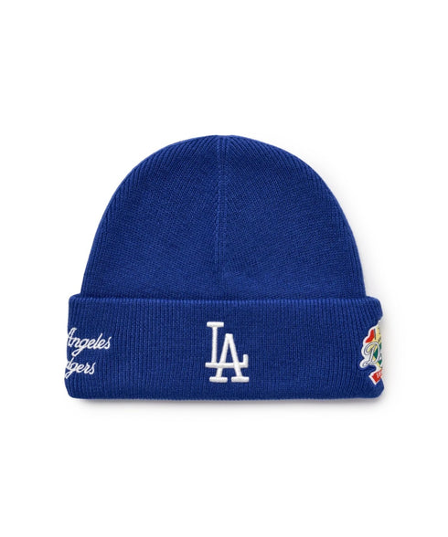 MLB KOREA(エムエルビーコリア)/ロゴパッチ ワッペン ビーニー ニット帽/Patch beanie | AT5254051 | ブルー