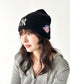 MLB KOREA(エムエルビーコリア)/ロゴパッチ ワッペン ビーニー ニット帽/Patch beanie | AT5254051 | ブラック