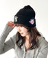 MLB KOREA(エムエルビーコリア)/ロゴパッチ ワッペン ビーニー ニット帽/Patch beanie | AT5254051 | ブラック
