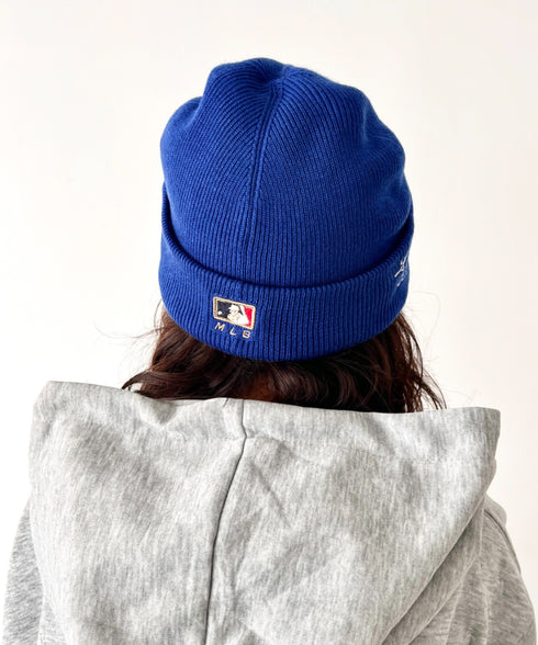 MLB KOREA(エムエルビーコリア)/ロゴパッチ ワッペン ビーニー ニット帽/Patch beanie | AT5254051 | ブルー