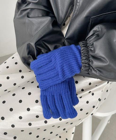 【10色展開】ユニセックススマホ対応ニット手袋 | CL6254022 | ブルー