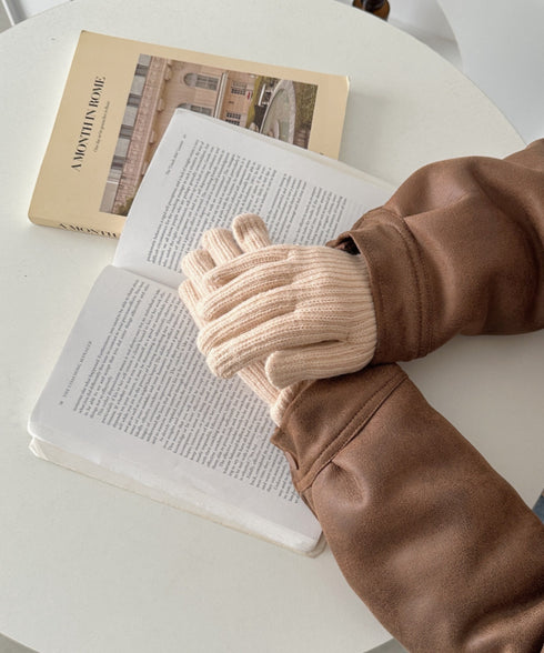 【10色展開】ユニセックススマホ対応ニット手袋 | CL6254022 | アイボリー