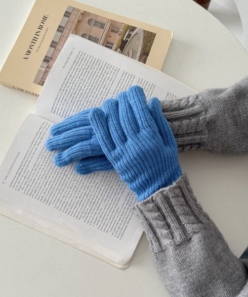 【10色展開】ユニセックススマホ対応ニット手袋 | CL6254022 | ライトブルー