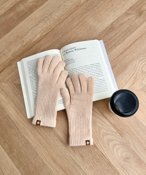 【10色展開】ユニセックススマホ対応ニット手袋 | CL6254022 | アイボリー