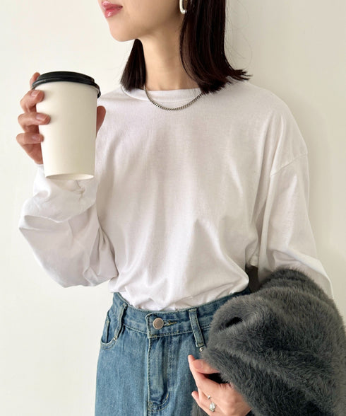 GILDAN(ギルダン) /ベーシック ロングスリーブ Tシャツ コットン ビッグシルエット オーバーサイズ サイズカラバリ豊富 長袖 ロンT 6.0オンス | 2193062 | ホワイト