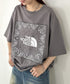 THE NORTH FACE(ザ・ノースフェイス)/ビッグロゴ プリント バンダナ 半袖 Tシャツ/M'S BANDANA S/S R/TEE | IM2251068 | グレー