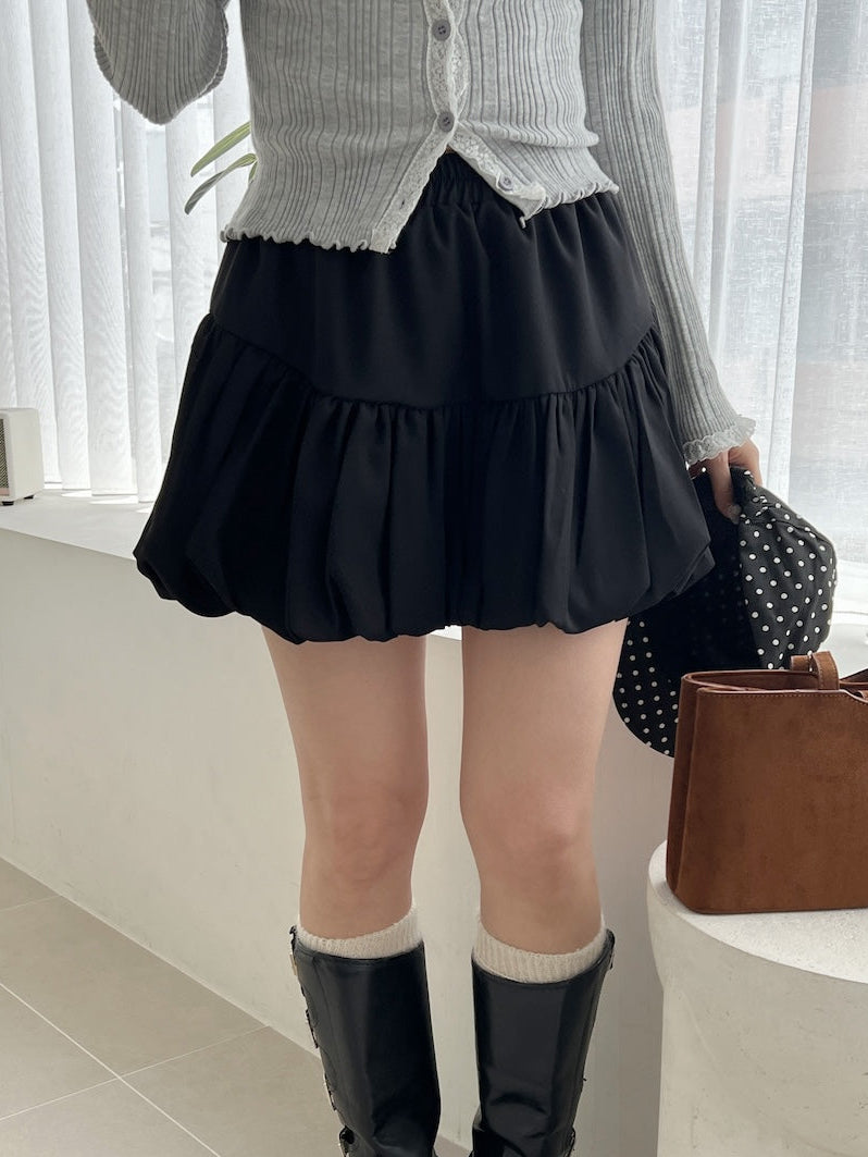 バルーンミニスカート | SL2251616 | ブラック – Outfitter lab