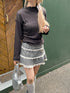 check lace mini skirt | SL2243633 | ブラック