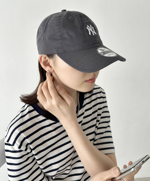 【NEW ERA】ニューエラ キャップ 9TWENTY MLB NY YANKEES  MINI LOGO CAP ニューヨークヤンキース 帽子 | 5192005 | チャコールグレー
