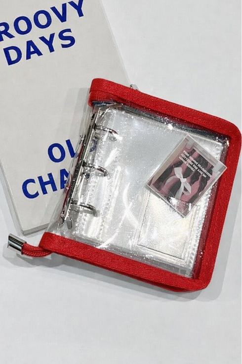 6色クリアラメカードホルダー(A8) | WO4241609 | レッド