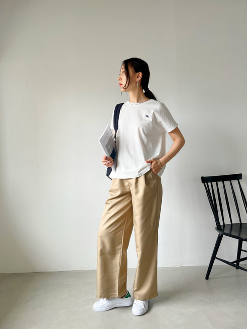 【POLOCHAMPS/ポロチャンプス】別注 ワンポイント刺繍 ローカット コートスニーカー | CL3233033 | グリーン